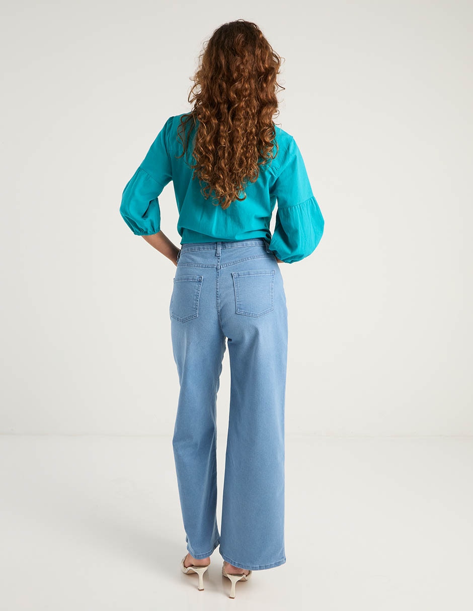 Jeans acampanado para mujer 6