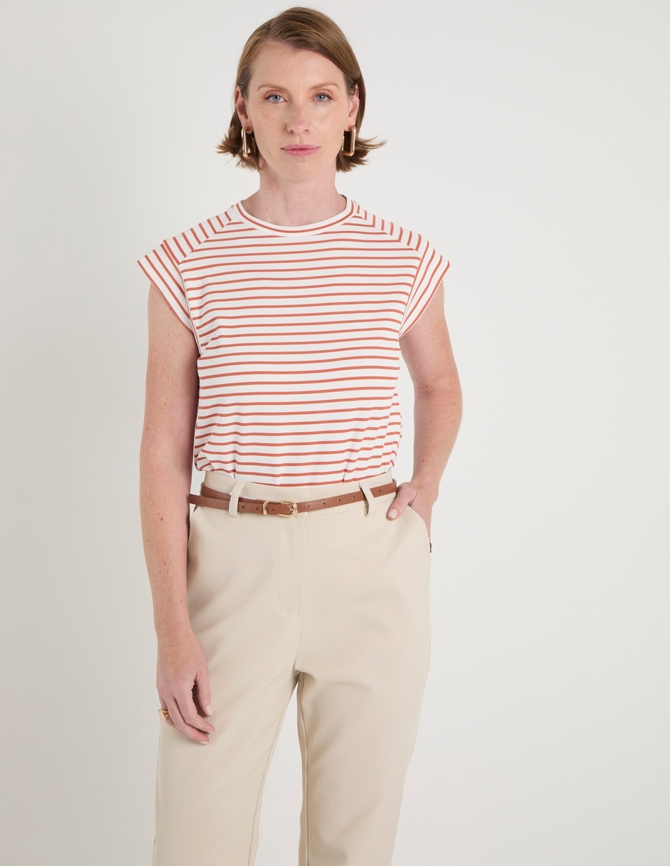 Playera cuello redondo para mujer