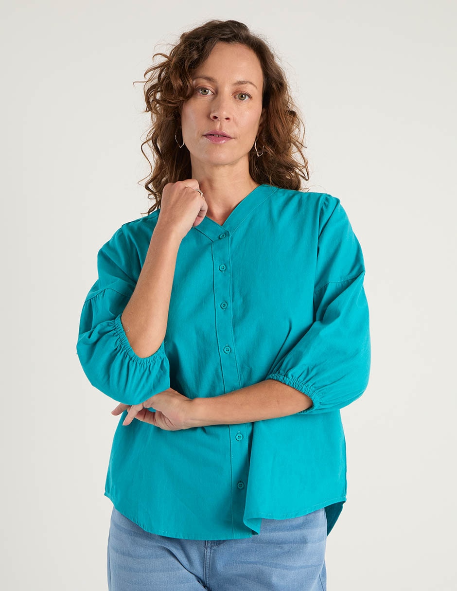 Blusa manga 3/4 para mujer