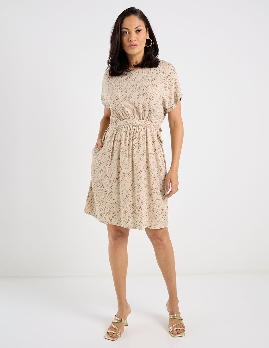 Vestido arriba de la rodilla casual escote medio 2