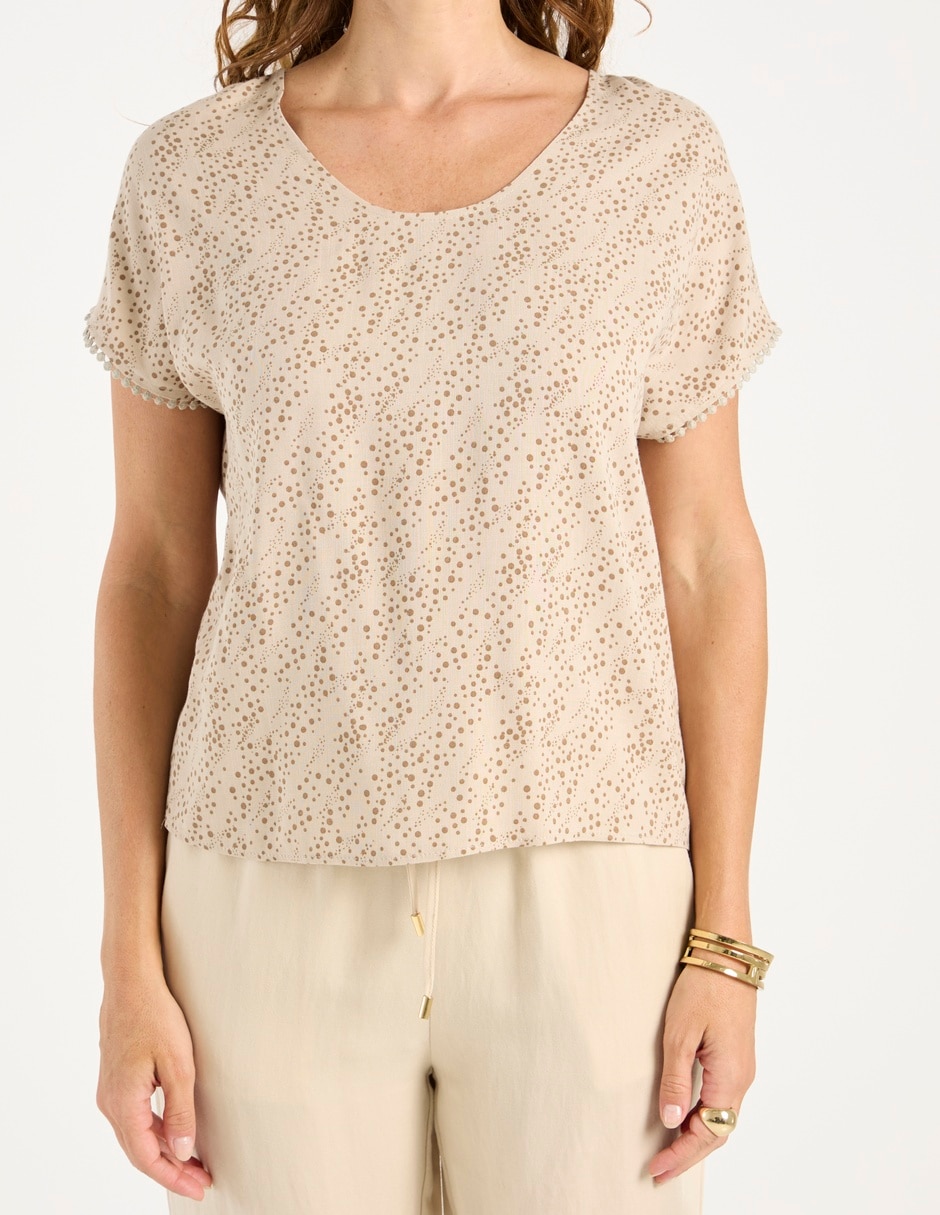 Blusa Weekend manga corta para mujer 5