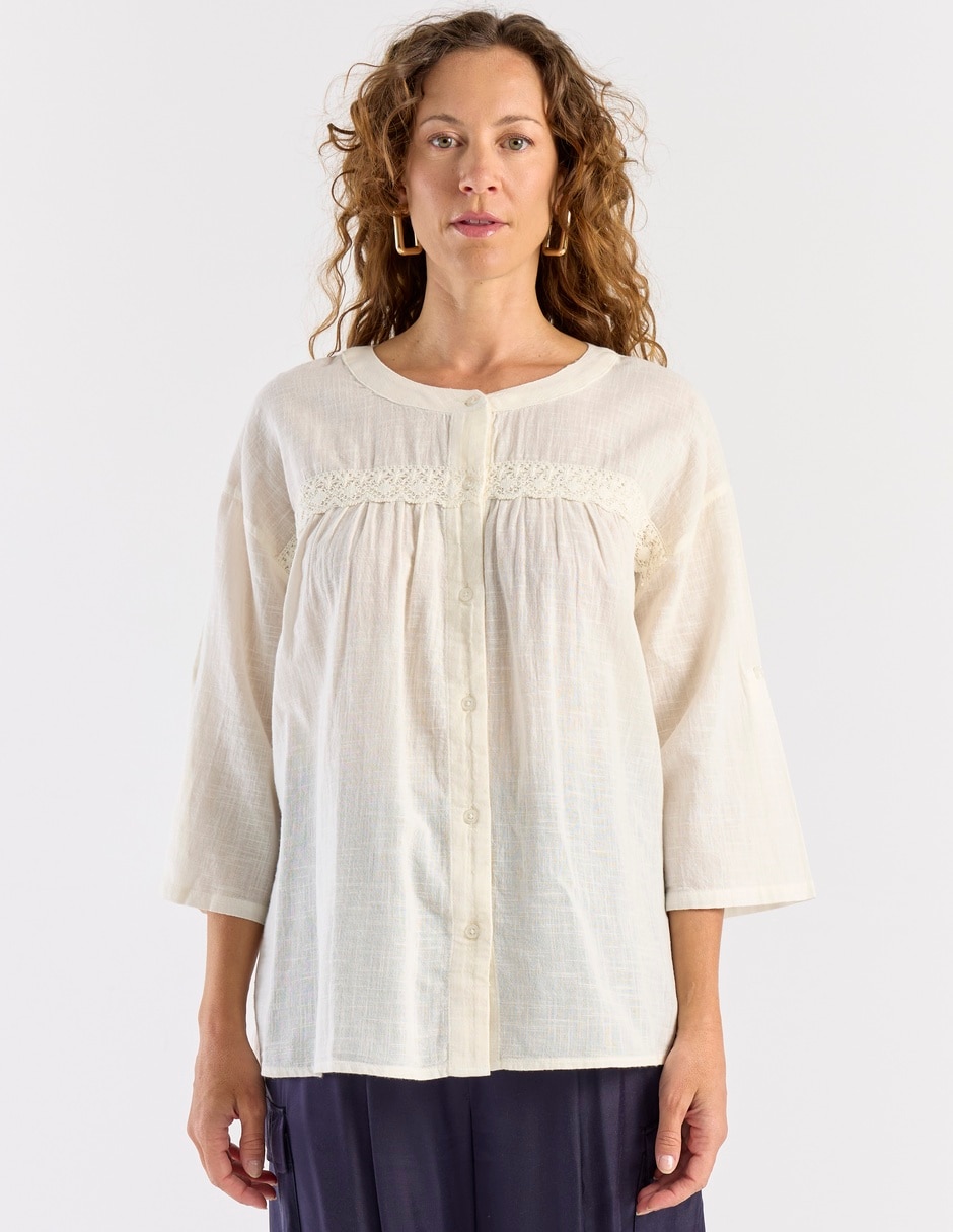 Blusa manga 3/4 para mujer 2