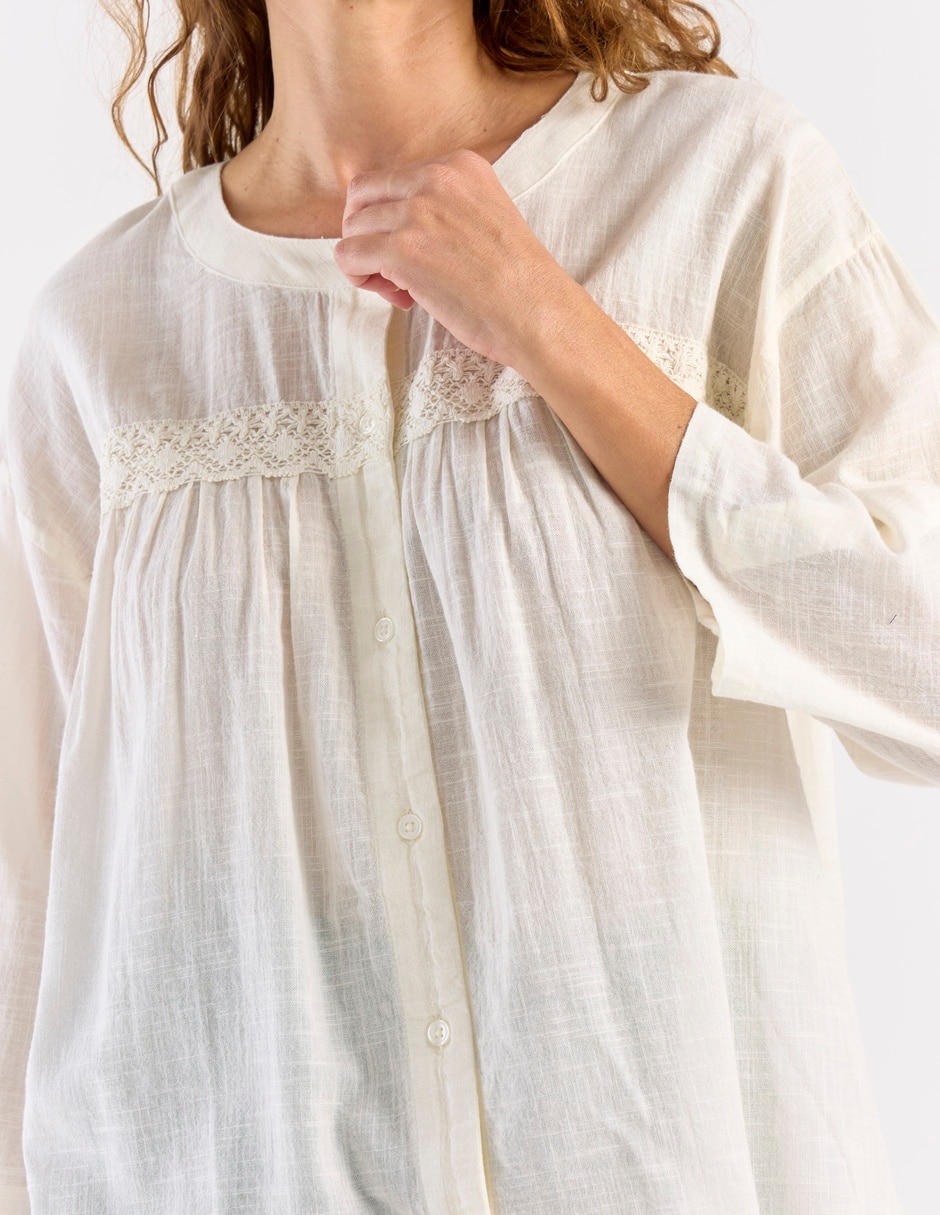 Blusa manga 3/4 para mujer 4