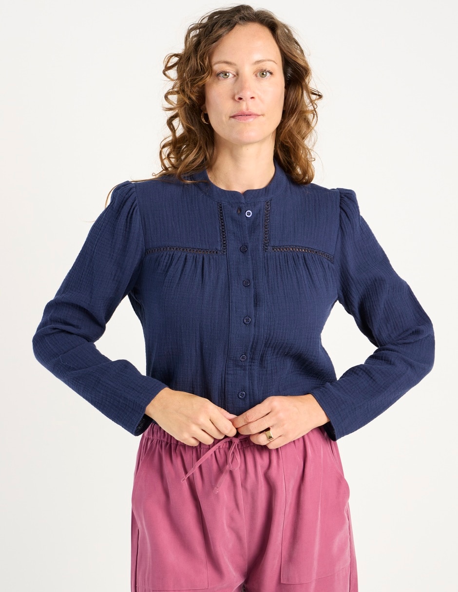 Blusa Weekend manga larga para mujer