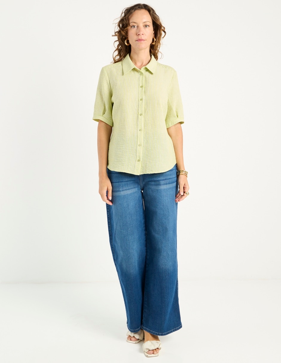 Blusa manga al codo para mujer 3