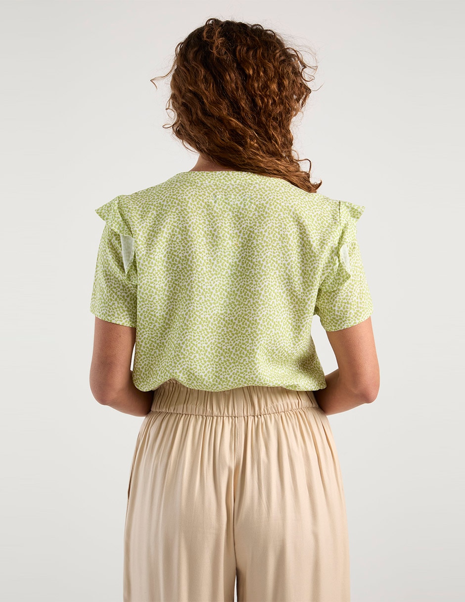 Blusa manga corta para mujer 5