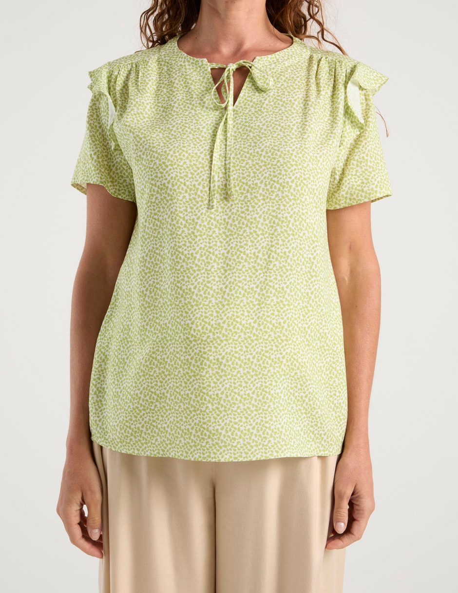 Blusa manga corta para mujer 6