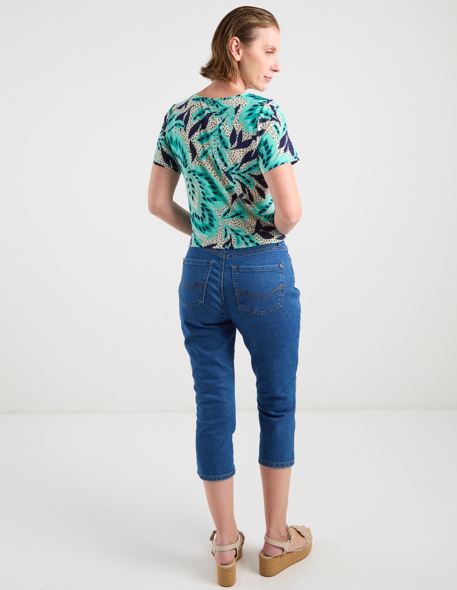 Pantalón capri slim para mujer 6