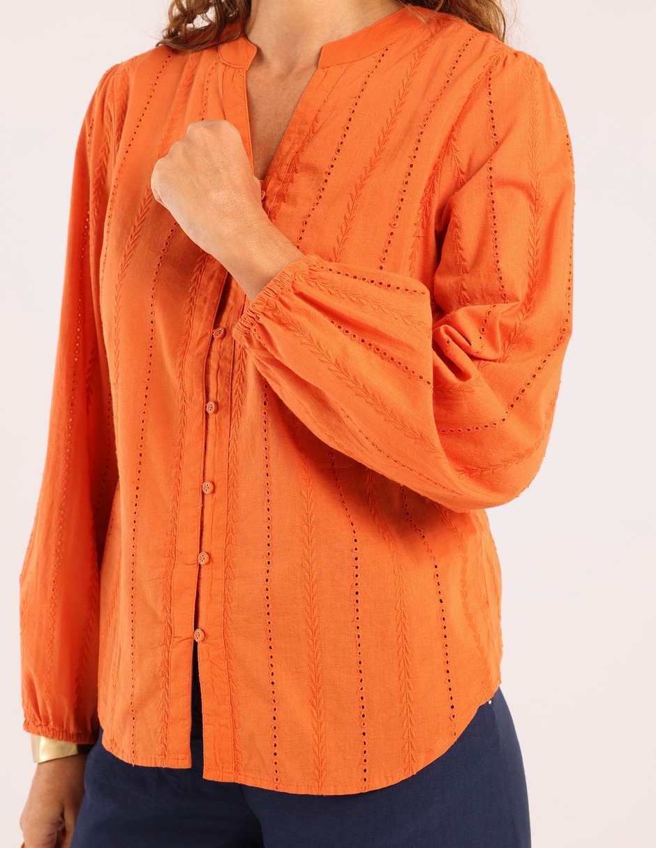 Blusa manga larga para mujer 5