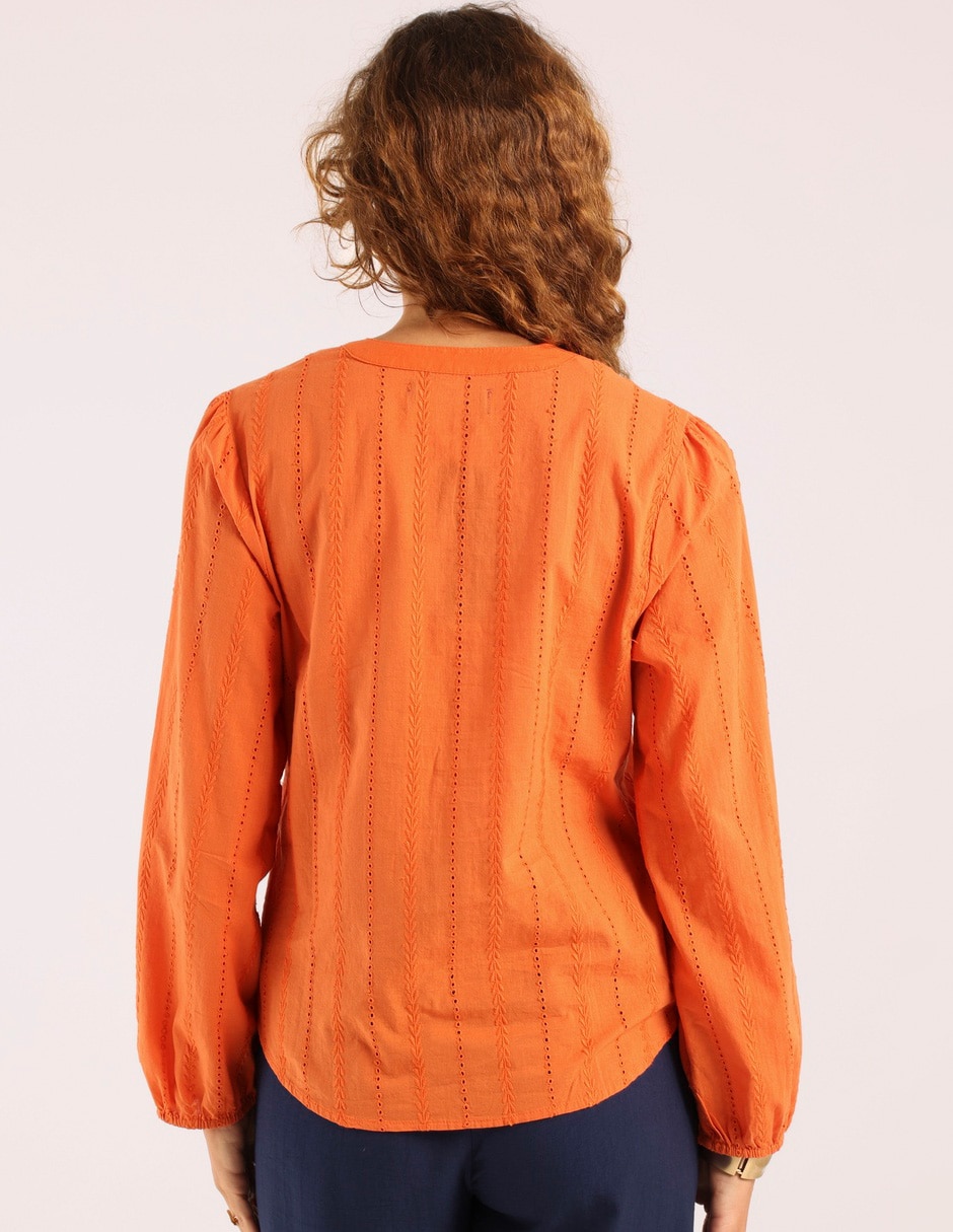 Blusa manga larga para mujer 6