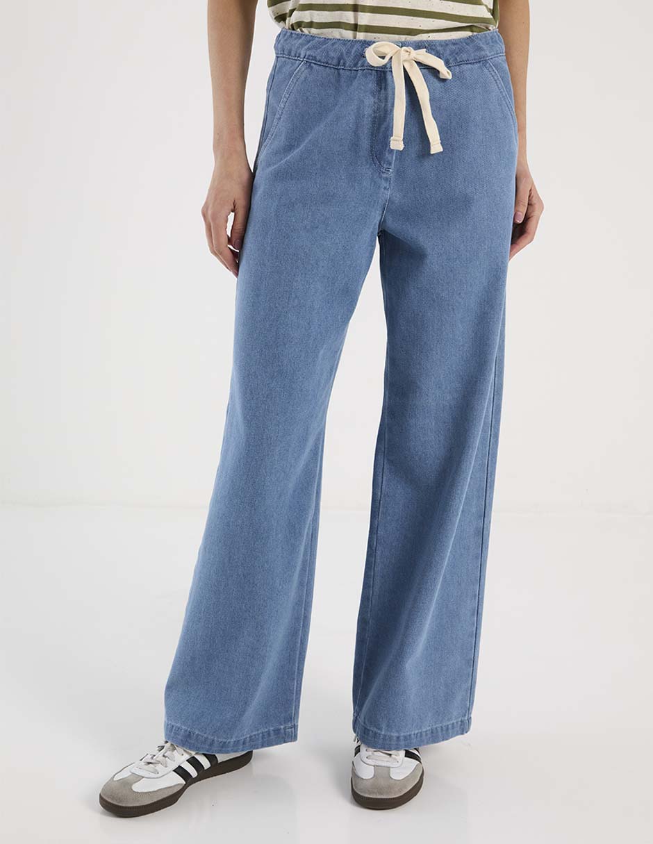 Jeans relaxed wide leg para mujer
