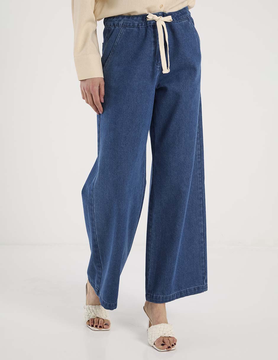 Jeans relaxed wide leg para mujer
