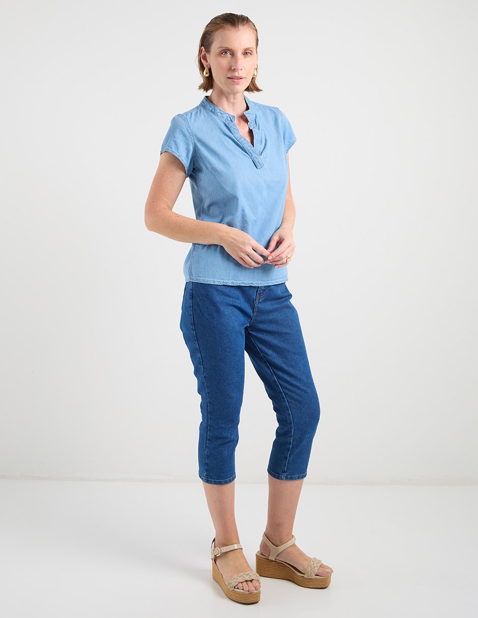 Blusa manga corta para mujer 3