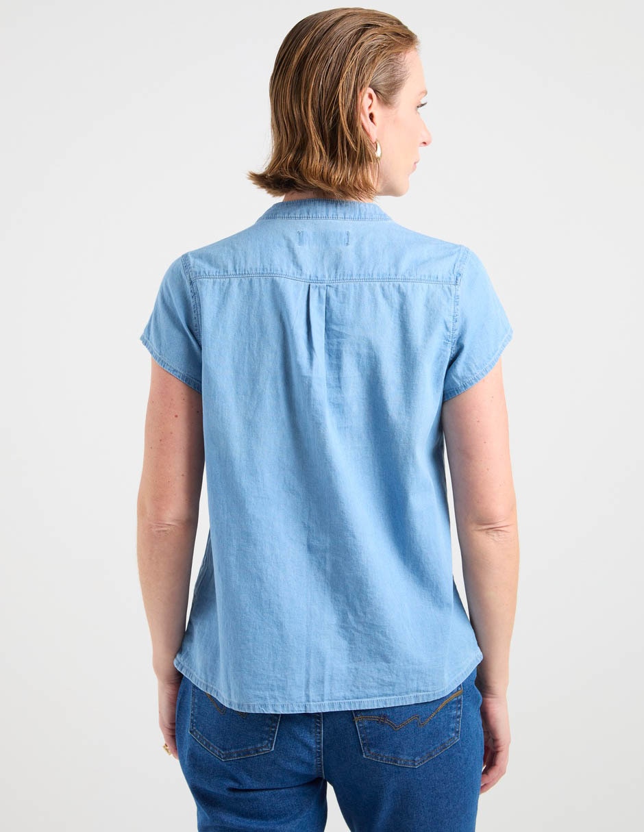 Blusa manga corta para mujer 6