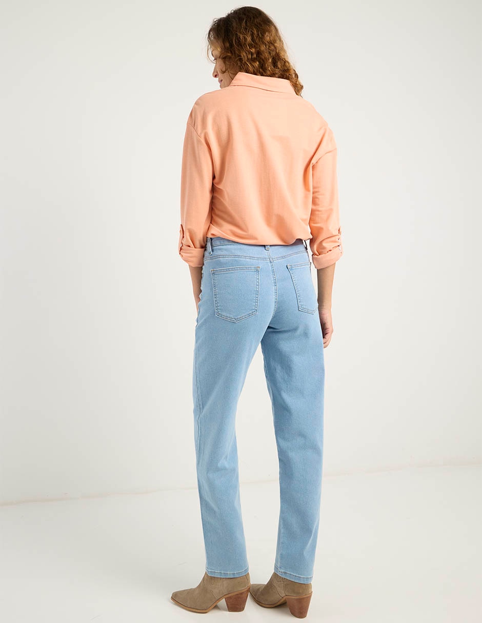 Jeans slim a la cintura para mujer 6