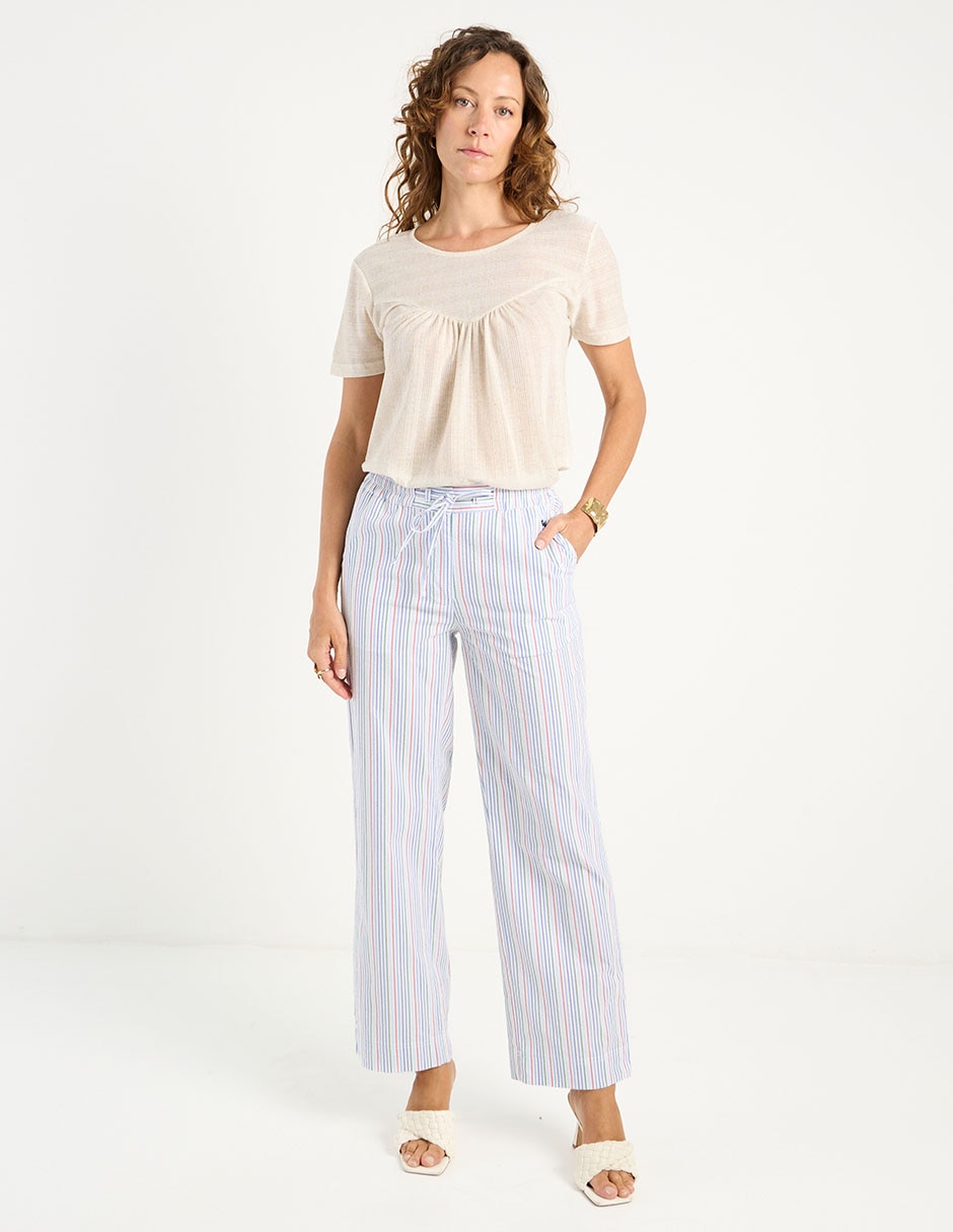 Playera manga corta cuello redondo para mujer 3