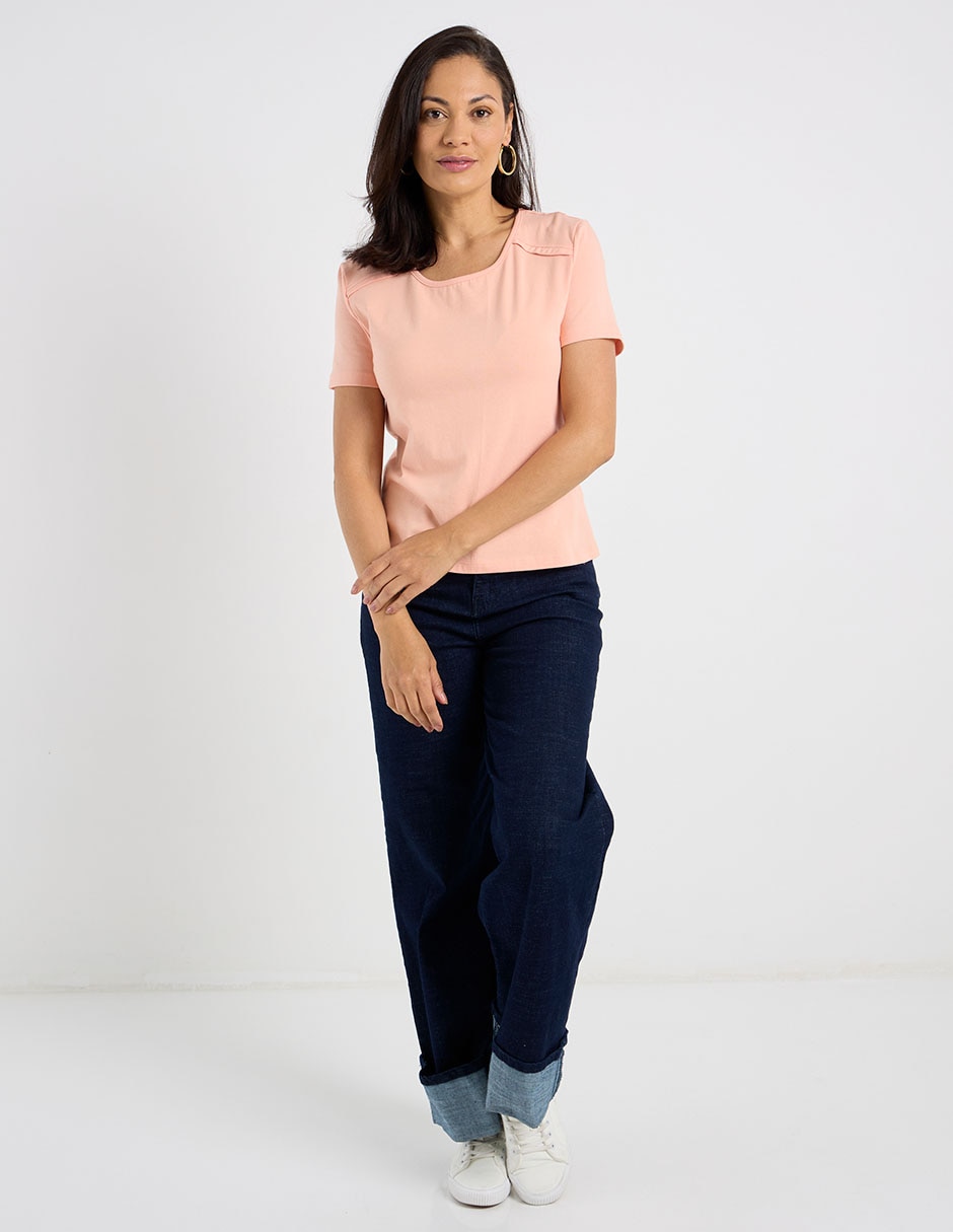 Blusa manga corta para mujer 2