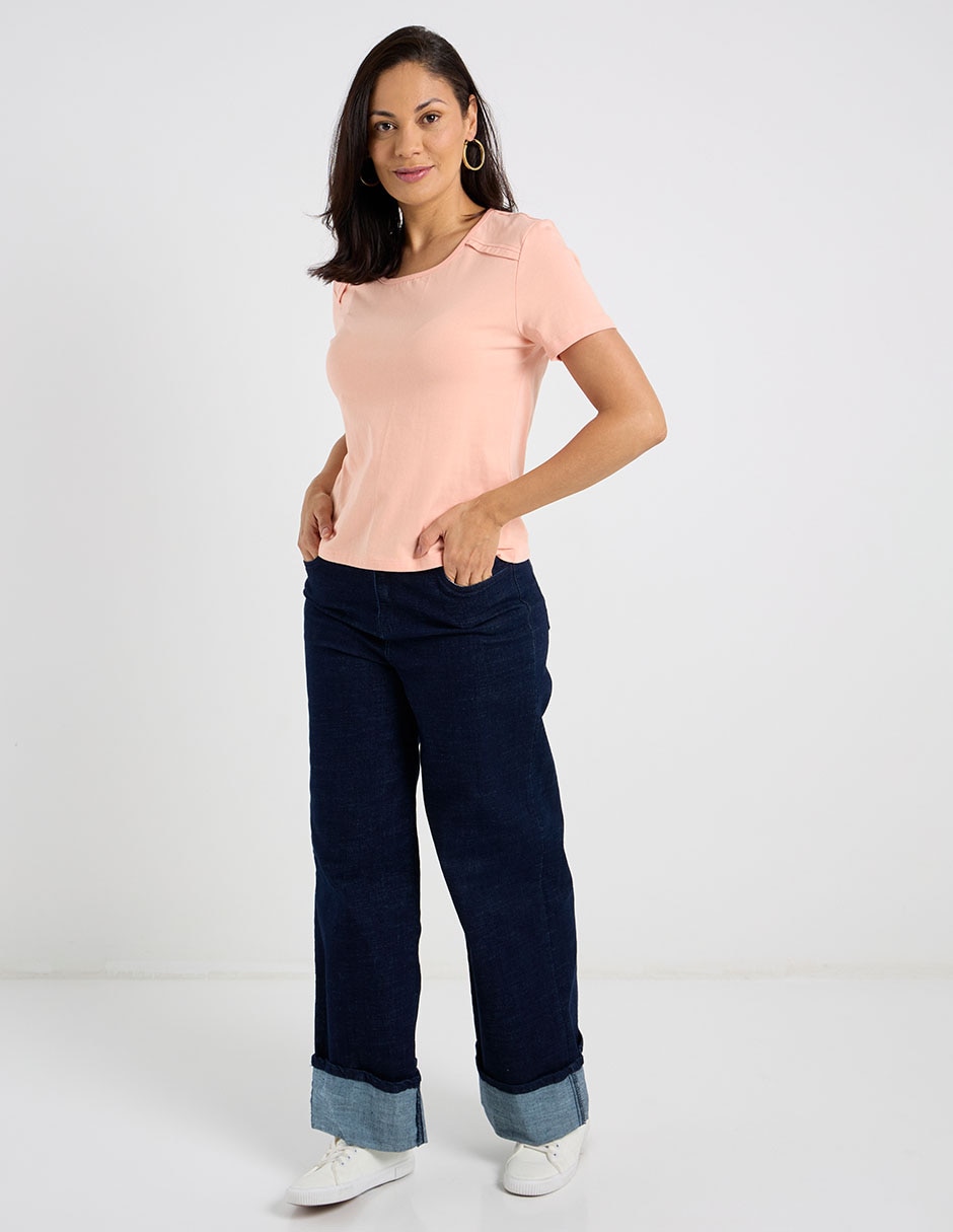 Blusa manga corta para mujer 3