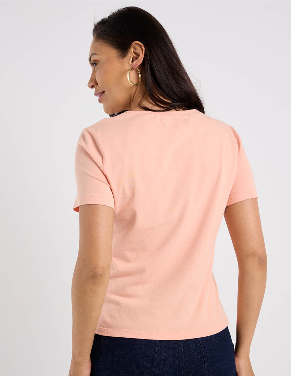 Blusa manga corta para mujer 6