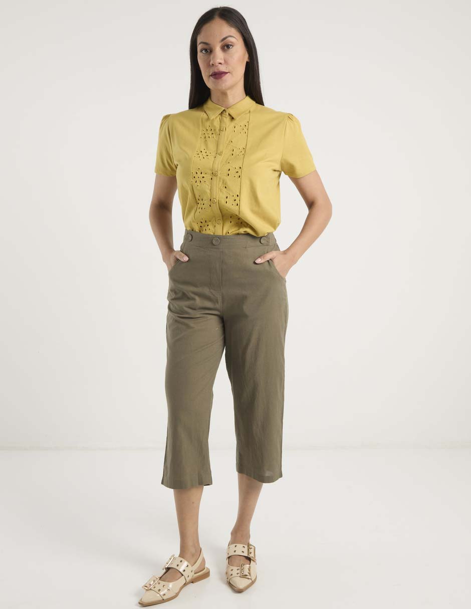 Pantalón capri slim para mujer 2