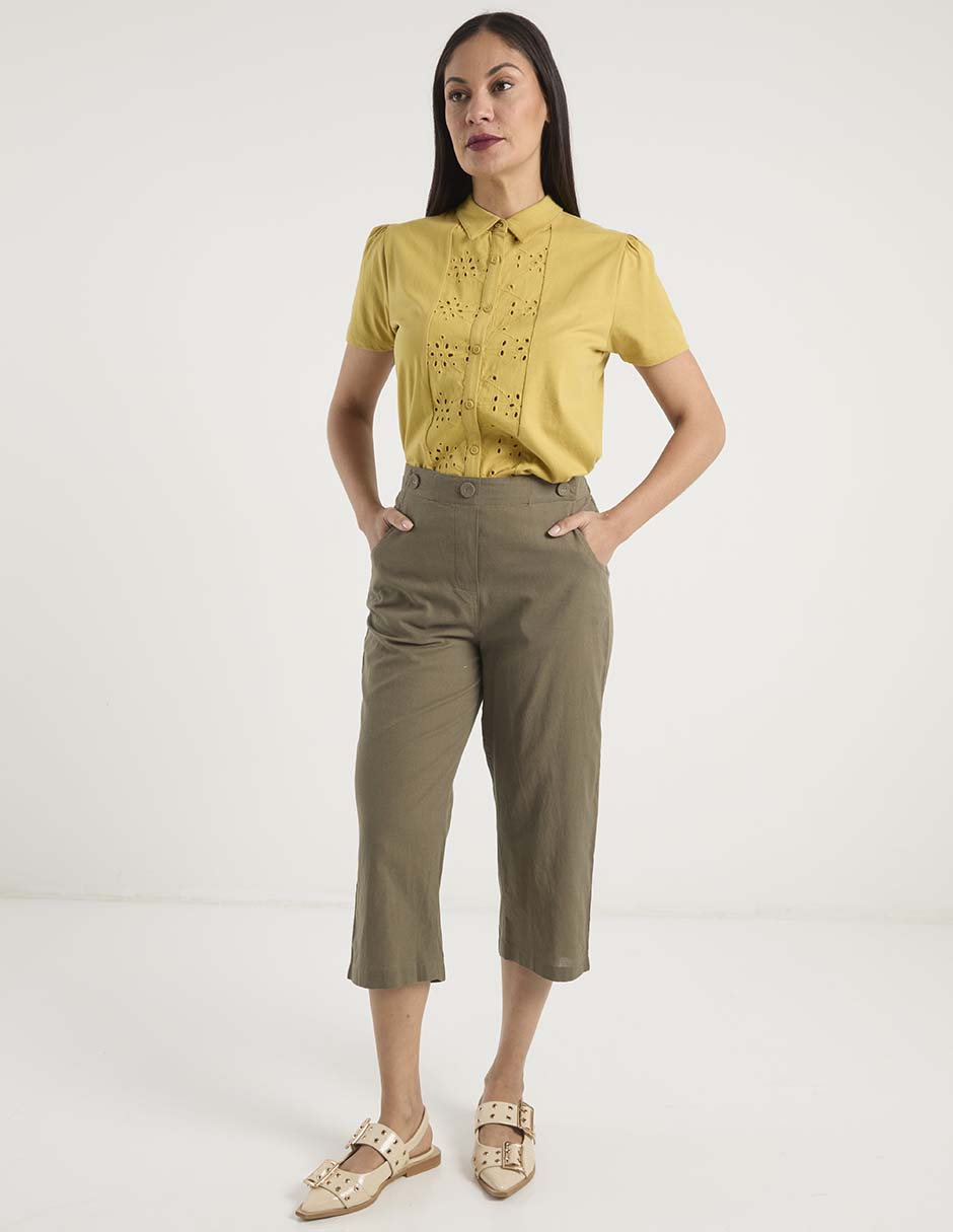 Pantalón capri slim para mujer 3