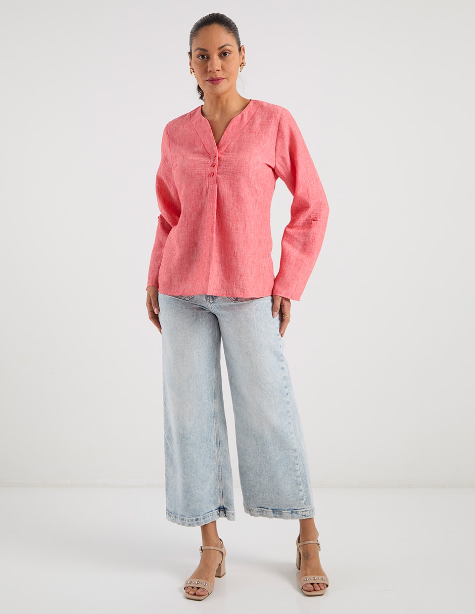 Blusa manga larga para mujer 3