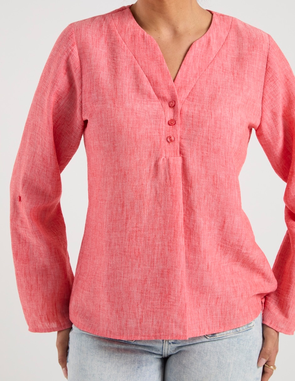 Blusa manga larga para mujer 5