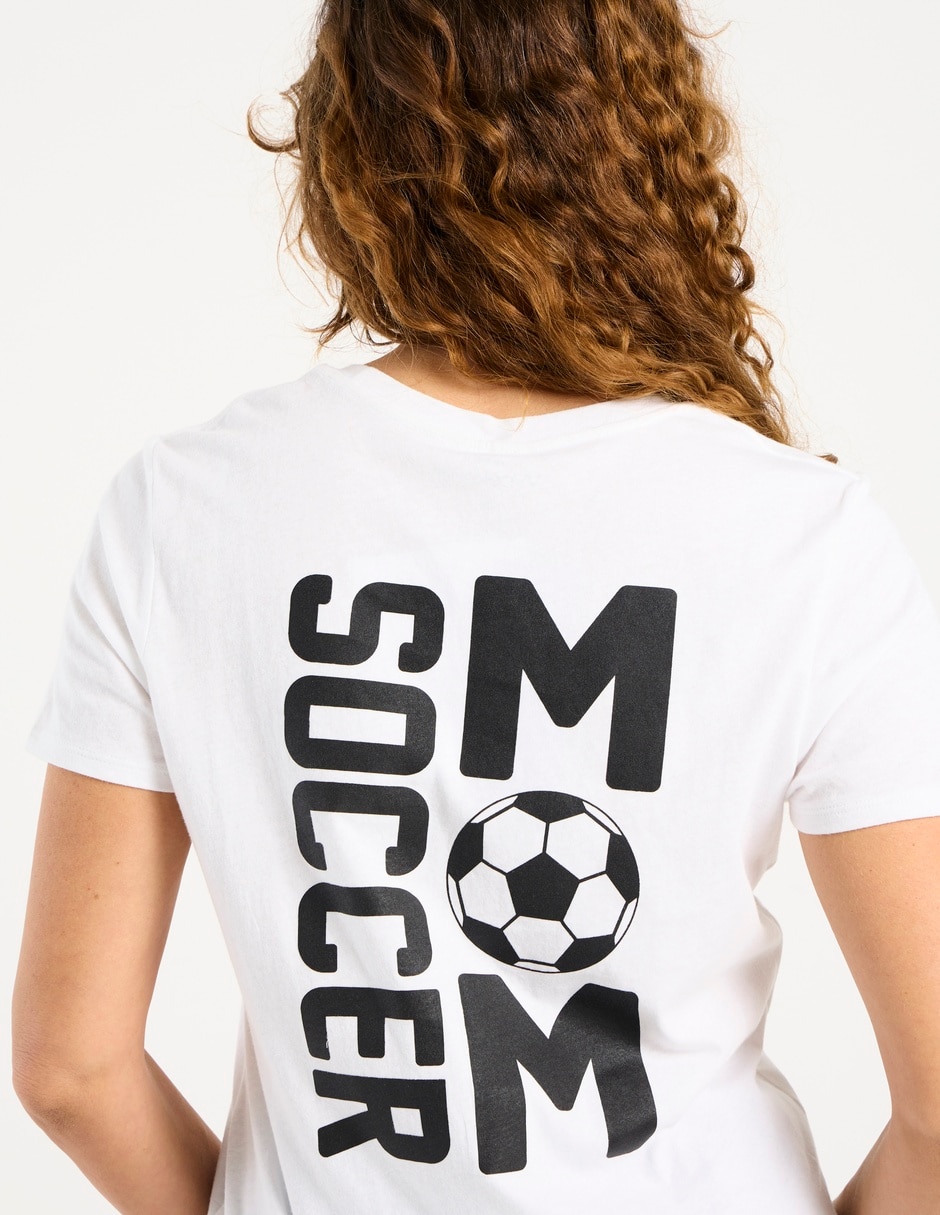 Playera manga corta cuello redondo para mujer 4
