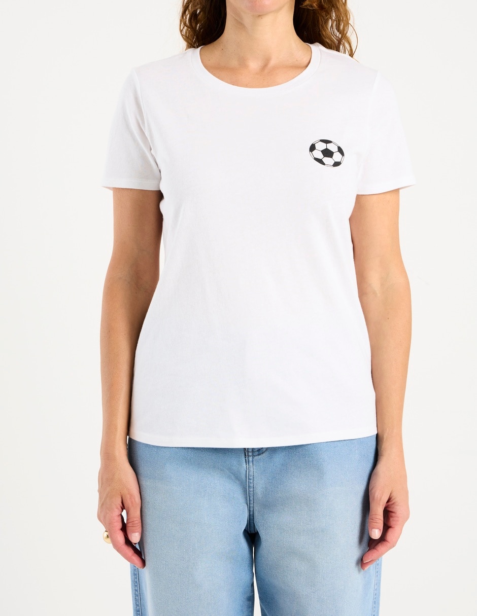 Playera manga corta cuello redondo para mujer 6