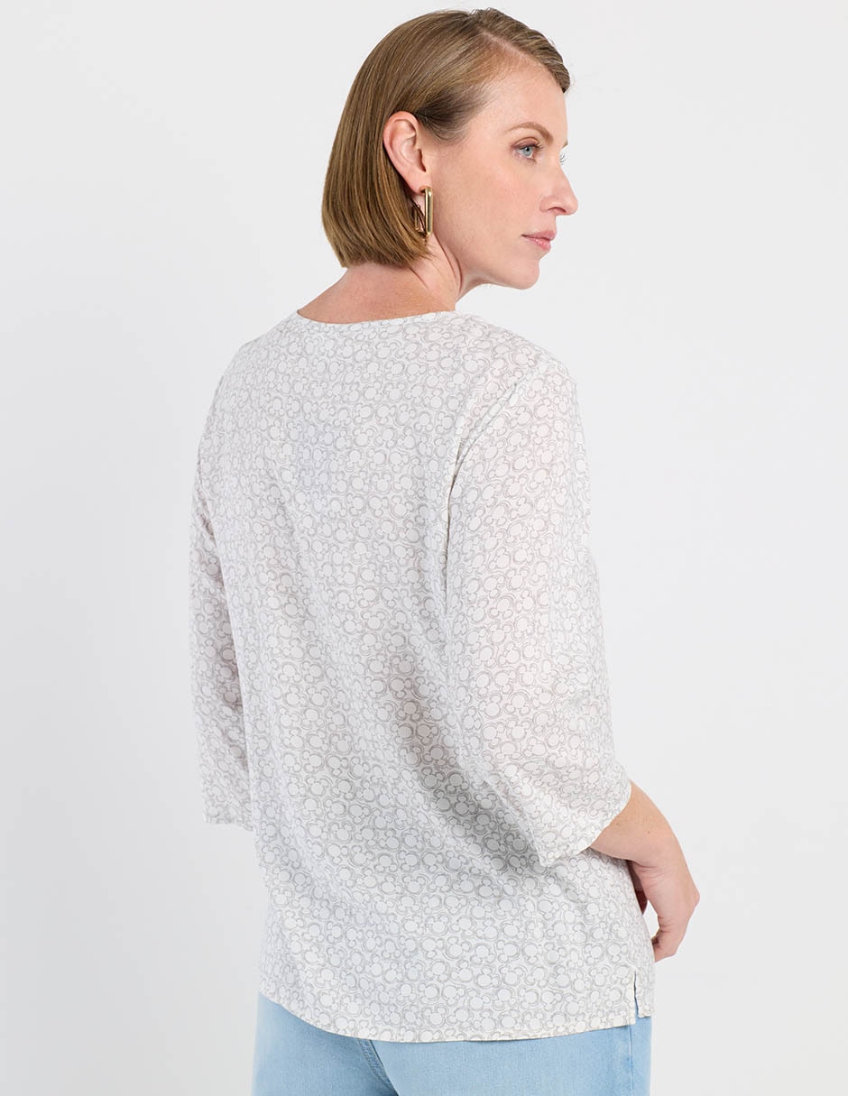 Blusa manga 3/4 para mujer 6