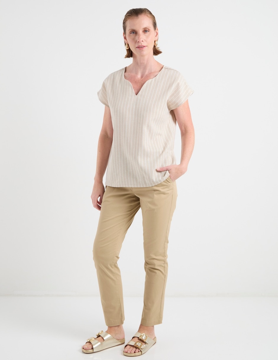 PANTALON WEEKEND, M, KHAKI CLARO WKMR26