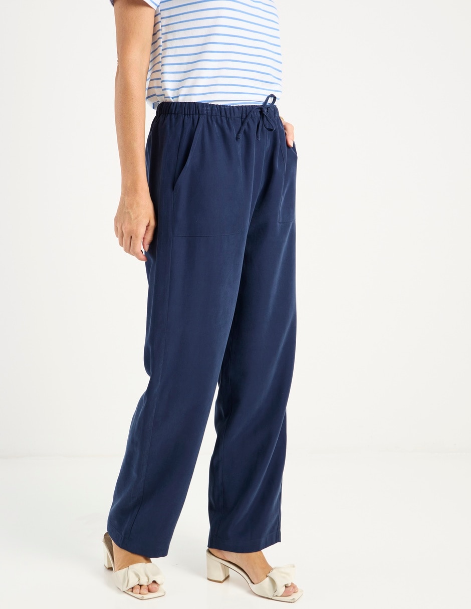 Pantalón relaxed straight para mujer