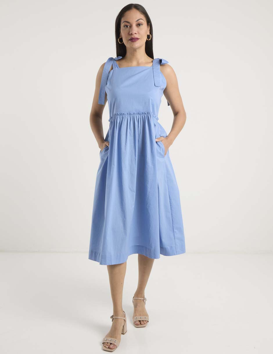 Vestido midi casual para mujer