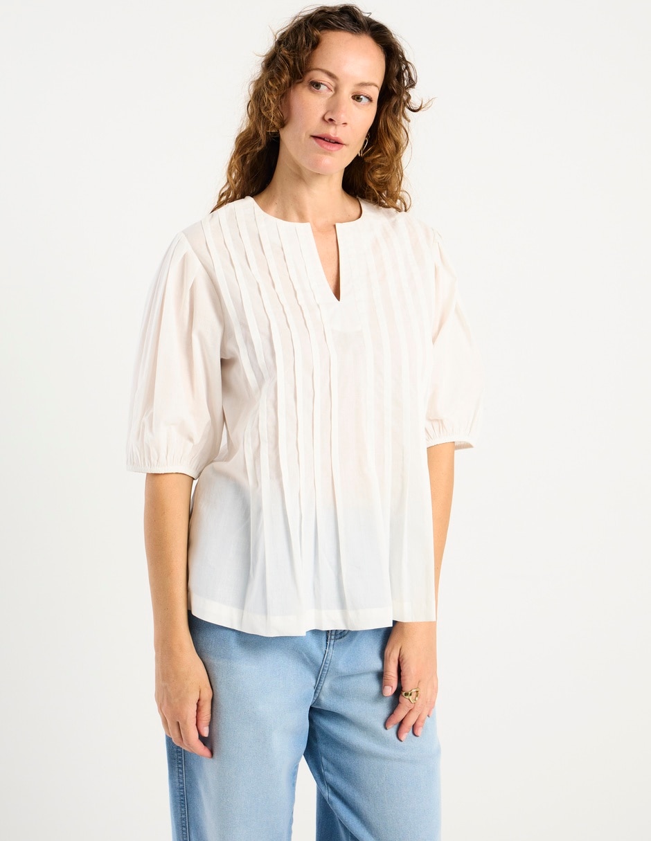 Blusa manga al codo para mujer 2