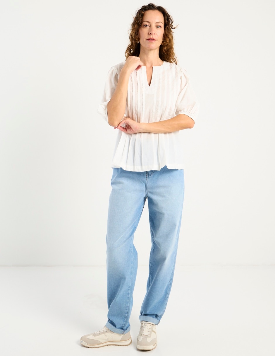 Blusa manga al codo para mujer 3