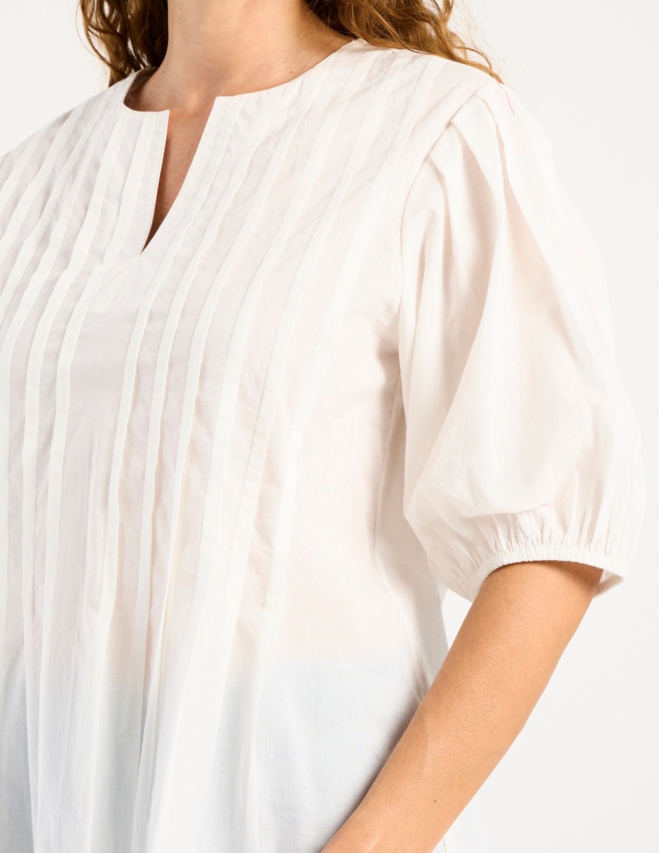 Blusa manga al codo para mujer 5
