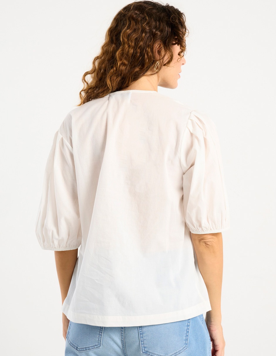 Blusa manga al codo para mujer 6