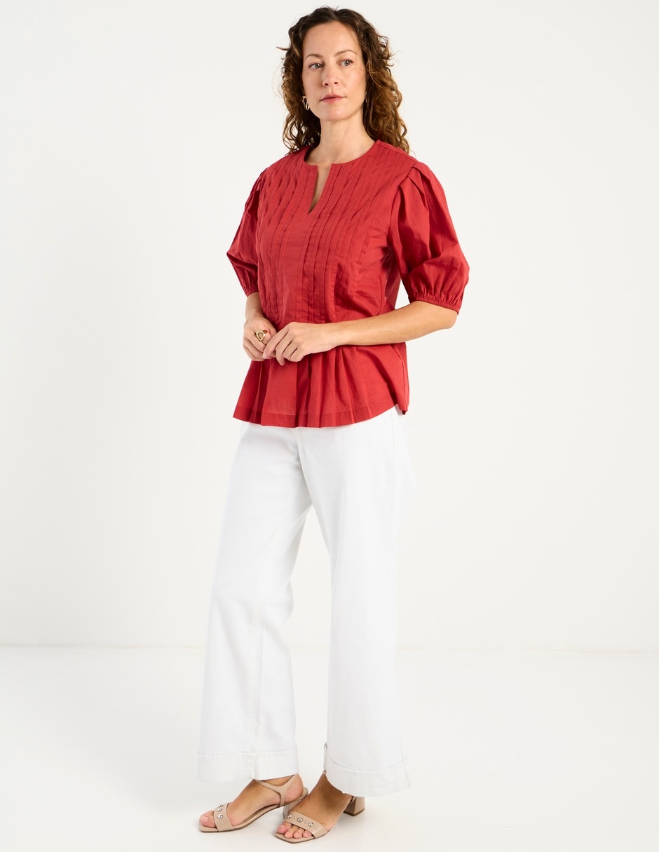 Blusa Weekend manga al codo para mujer