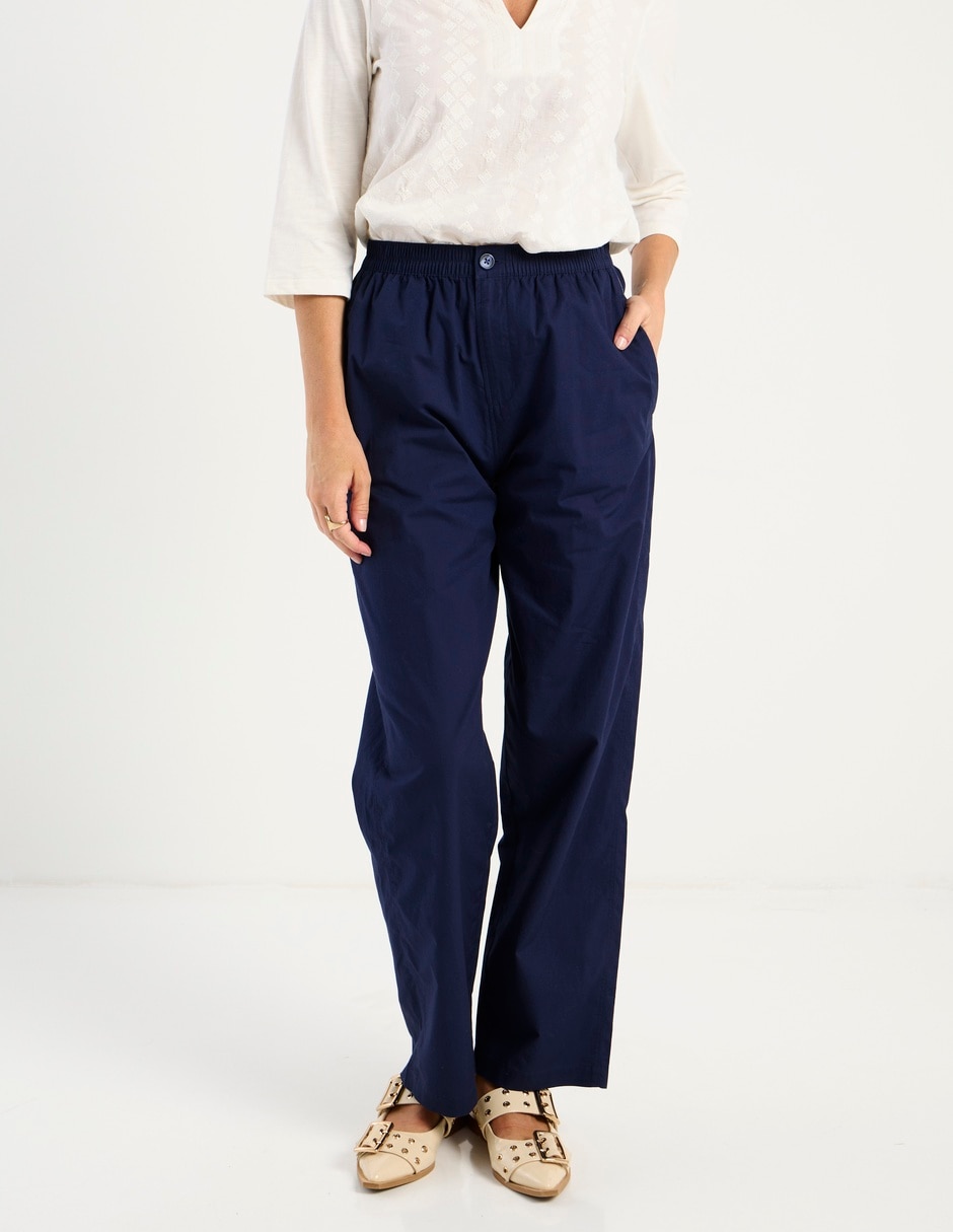 Pantalón relaxed amplio para mujer