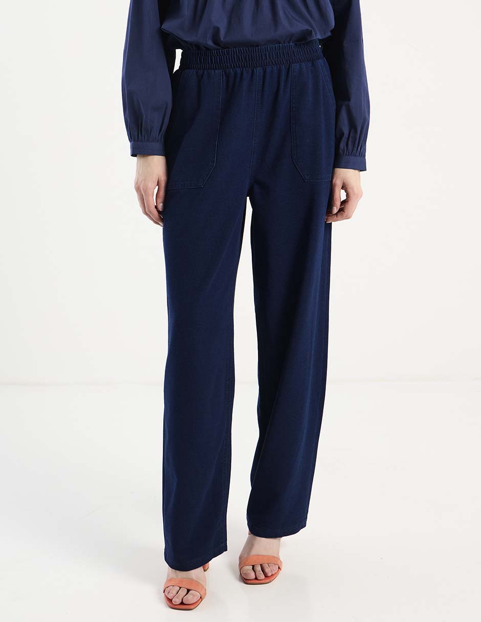 Pantalón relaxed amplio para mujer