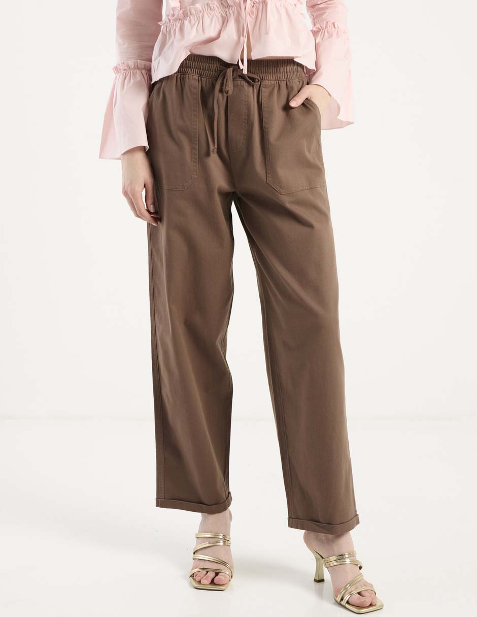 Pantalón relaxed amplio para mujer