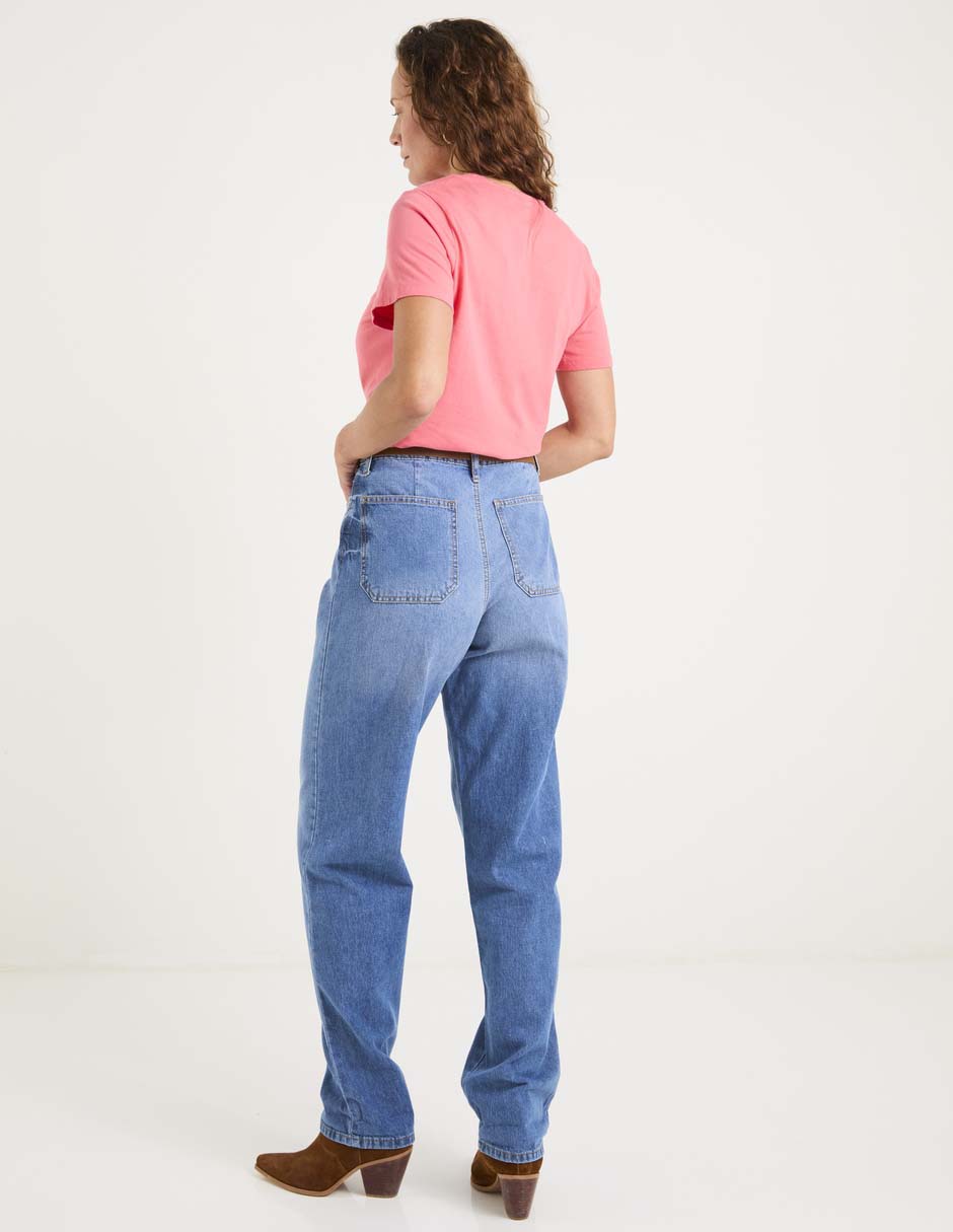 Jeans straight para mujer 2