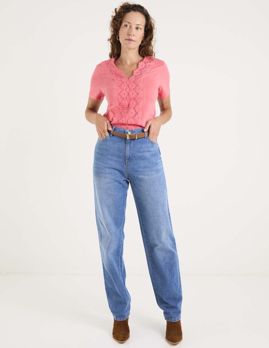 Jeans straight para mujer 3