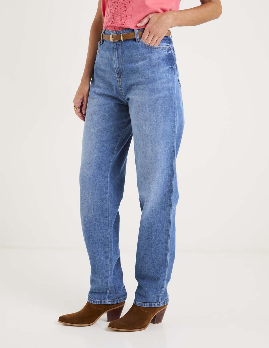 Jeans straight para mujer 4