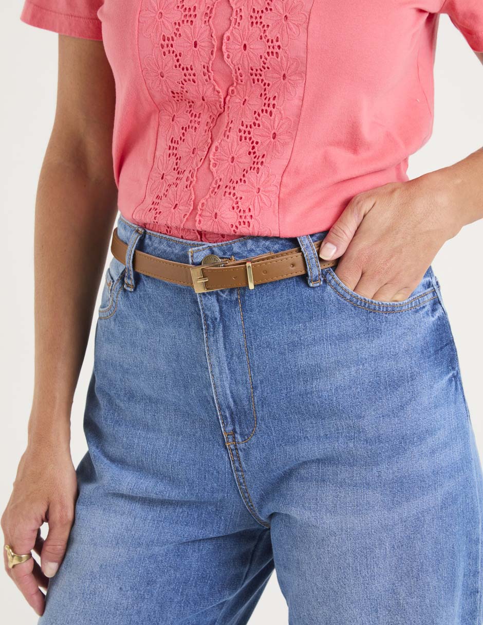 Jeans straight para mujer 5