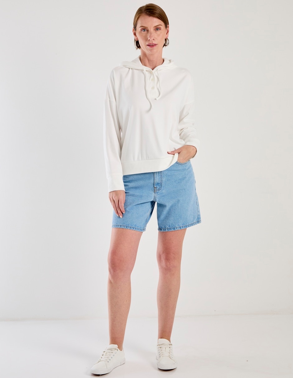 SUDADERA WKM25423-11 WEEKEN, G, BLANCO