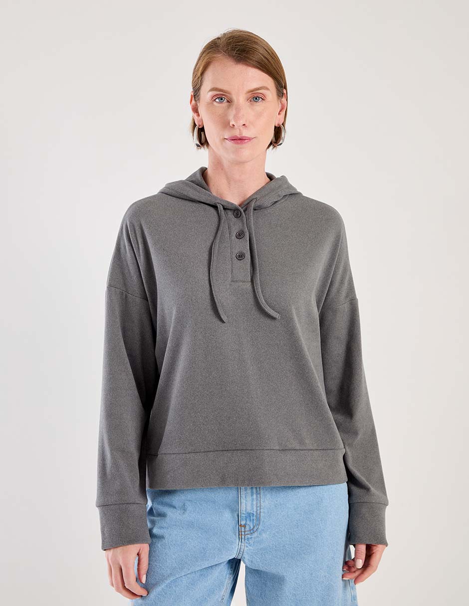 SUDADERA WKM25423-11, G, GRIS OBSCURO