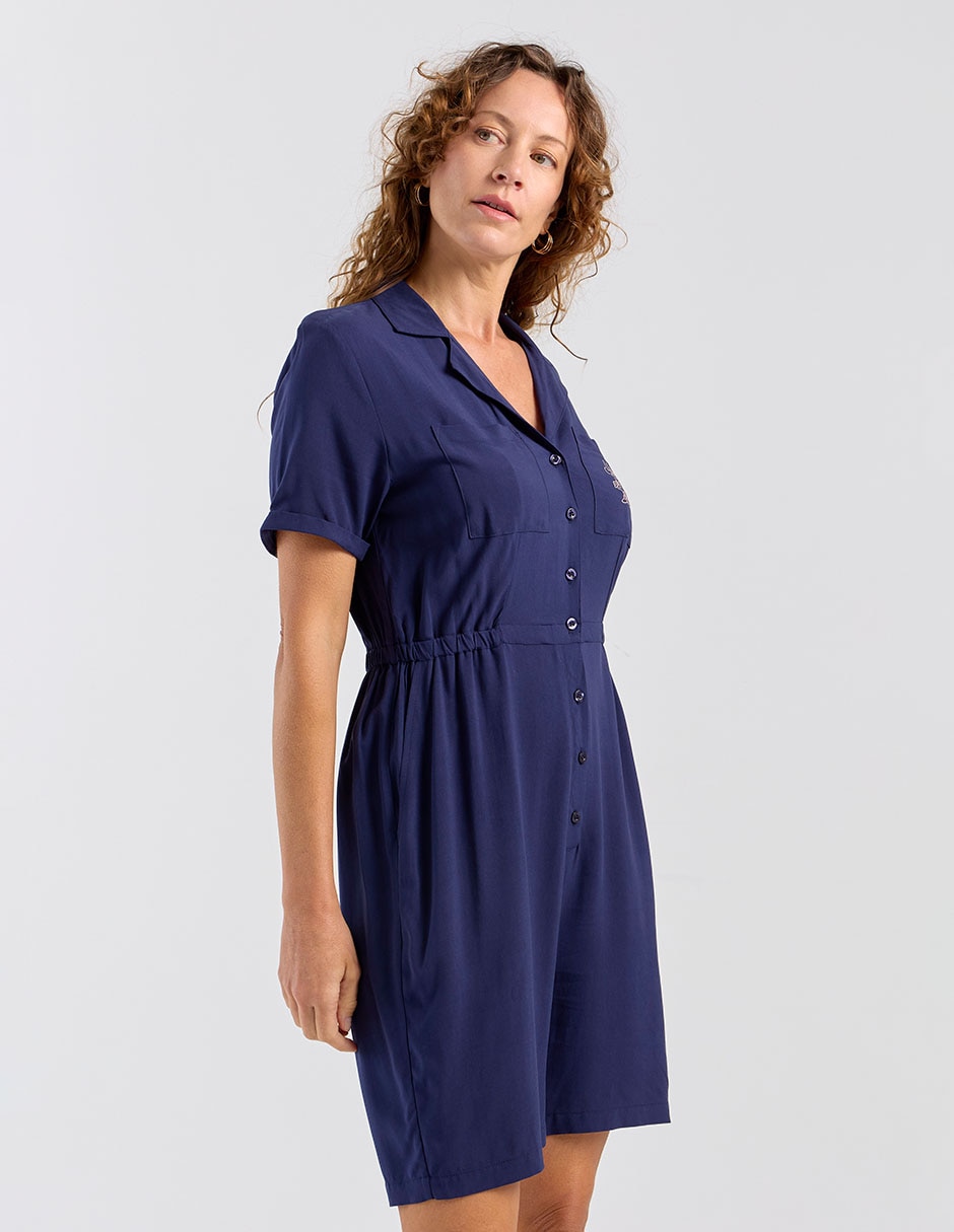 Jumpsuit casual estampado liso para mujer
