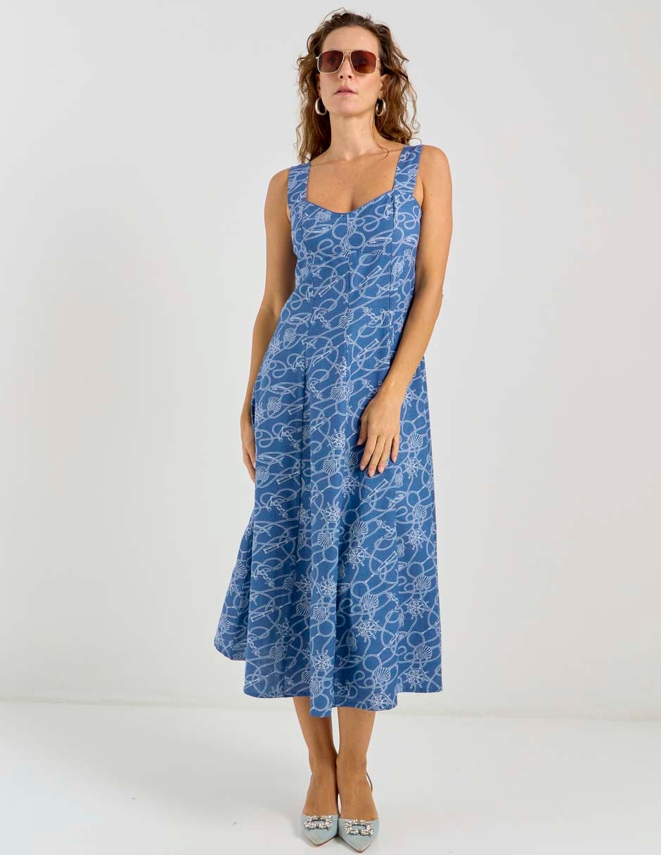 Vestido midi casual para mujer 3