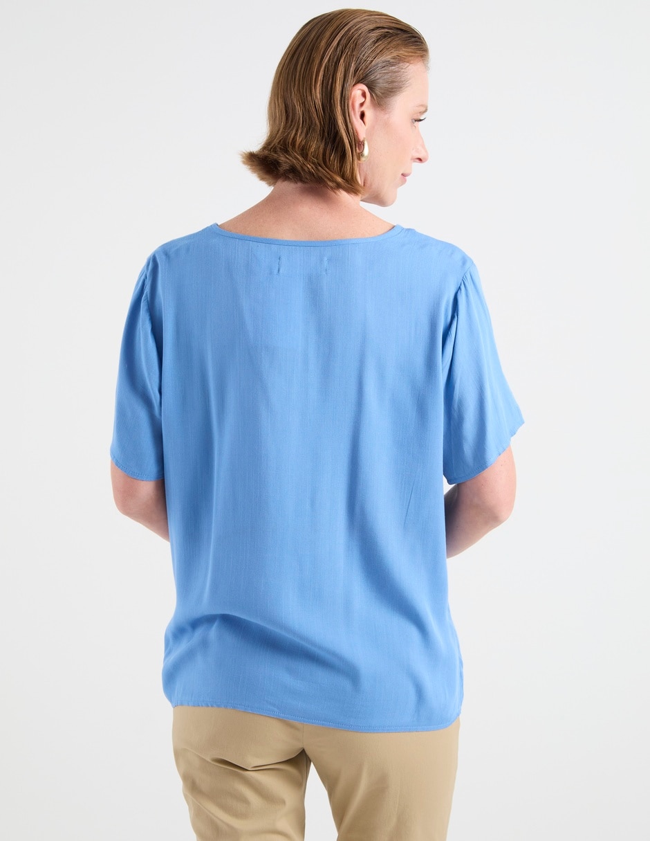 Blusa manga corta para mujer 6